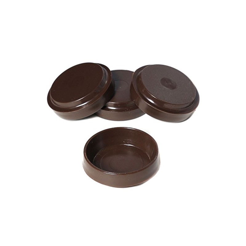4X Brown Castor Cups 50mm Large Chair/Sofa Furniture/Carpet/Floor Protectors Caster