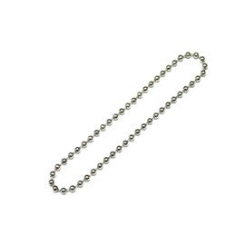 #10 Nickel Plate Continuous Loop Metal Bead Chain for Clutch Roller Window Shades - 72" Drop Length