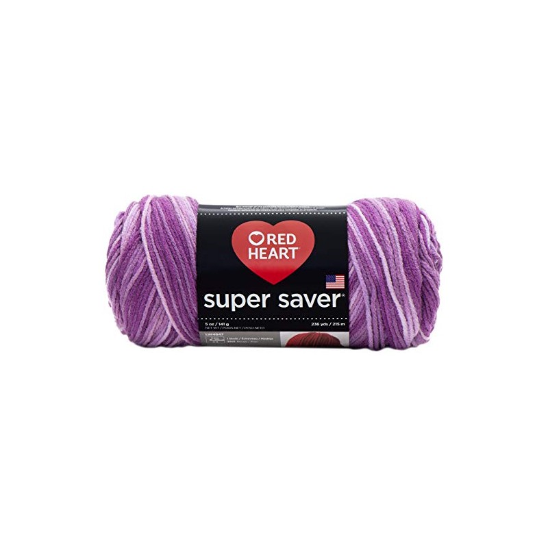 Red Heart Super Saver Yarn-Purple Tone