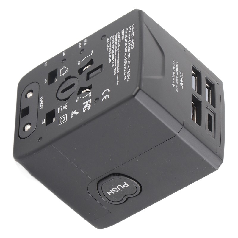 Universal Travel Adapter International Plug Power Converter Multi Outlets
