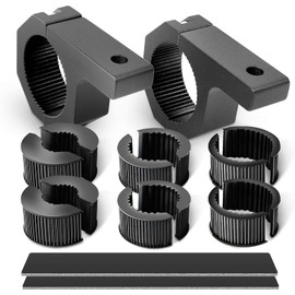 Gebildet Light Strips Mounting Brackets, LED Light, Horizontal Rods, Pipe Clamp, Suitable for 1 inch/1.5 inch/1.75 inch/2 inch (25-50 mm) Impact Protection Strips, Roof Rack, Roll Cage Holder for ATV,