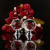 IGNPION 8x30mm Crystal Glass Cabinet Handle Knobs Kitchen Drawer Door