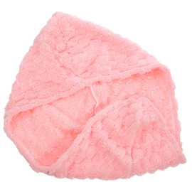 WOONEKY Quick-Drying Hair Cap Women's Hair Drying Hat Soft Coral Fleece Towel Wrap Versatile Beauty Routine Accessory
