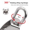 AOKOLL M50 Single Pulley Snatch Block Lifting Crane Heavy Duty