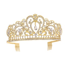 FOMIYES 3 Pcs Material Crown Headband Rhinestone Hair Hoop Stylish Bridal Accessory Ideal for Weddings and Special Occasions