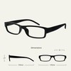Die Lesebrille Unternehmen Schwarz Leicht Komfortables Leser Wert 4er-Pack Herren
