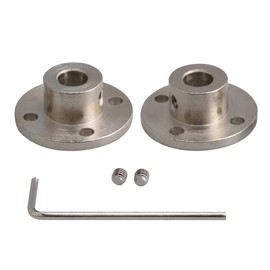 Yibuy 8-16mm Steel Flange Couplings Motor Shaft Couplings 2pcs DIY Parts