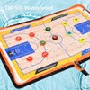 flintronic Basketball Tactical Board, Basketball Tactical Board, Foldable Trainer Folder,