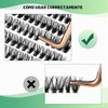 KEYYOU Lash Clusters 300Pcs Pestañas Individuales 40D 0.07D Curl 9-18MMIX