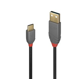 LINDY 2m ANTHRA LINE USB2.0 Type-C to Type-A Cable (Model Number: 36887)