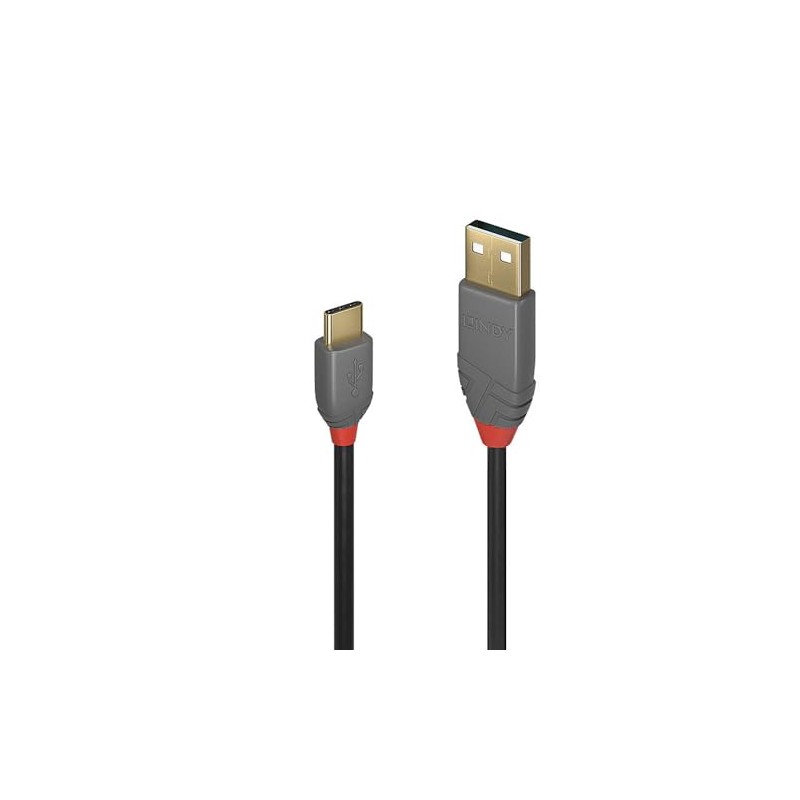 LINDY 2m ANTHRA LINE USB2.0 Type-C to Type-A Cable (Model