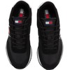 Tommy Jeans Men's Runner Trainers, Black, 43, black