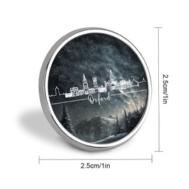 BESTORLOVE Pins Bulk Set Enamel Pins UK Oxford Skyline Pins For Backpacks City Souvenir Native Buttons For Jeans City Pride Modern Location Lapel Pins Accessory For Men Women Girls