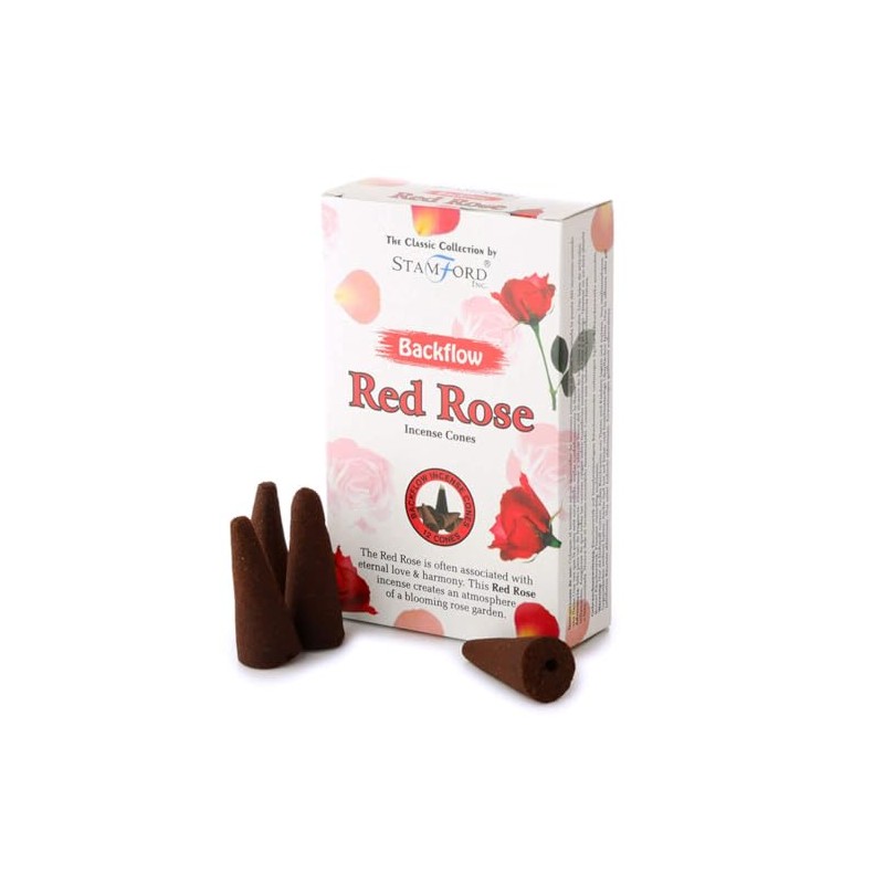 Stamford Reflux-37429 Rose Red Incense Cones, Multicoloured, Free Size