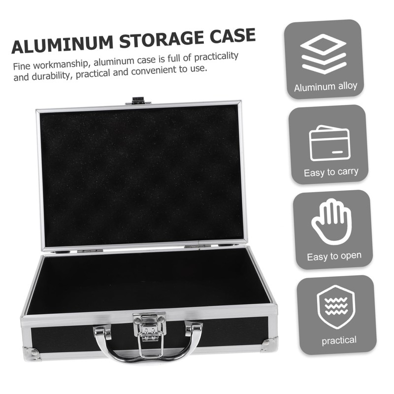 Levemolo Aluminum Multifunctional Portable Tool Case for Instruments Hard Briefcase