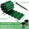 SHAOKAOLU 59FT Landscape Edging, 6" Tall Plastic Landscape Border w/Stakes