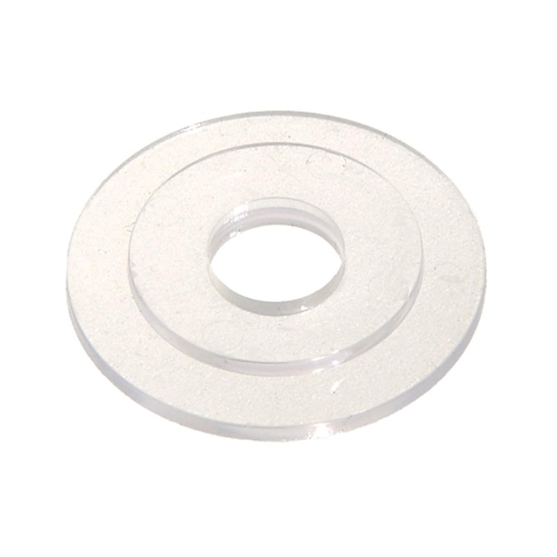 B&P Lamp® Clear Plastic Washer for Crystal Fixtures
