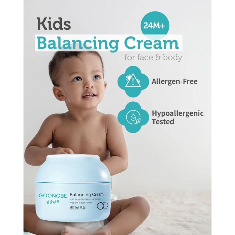Crema Equilibrante Para Niños - Hidratante Corporal Coreano