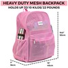 SHYLERO Mesh Backpack XXL (36L) - Lightweight Heavy-Duty Clear Backpack