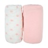 BabyCalin - Set of 2 Fitted Sheets Pink / Star