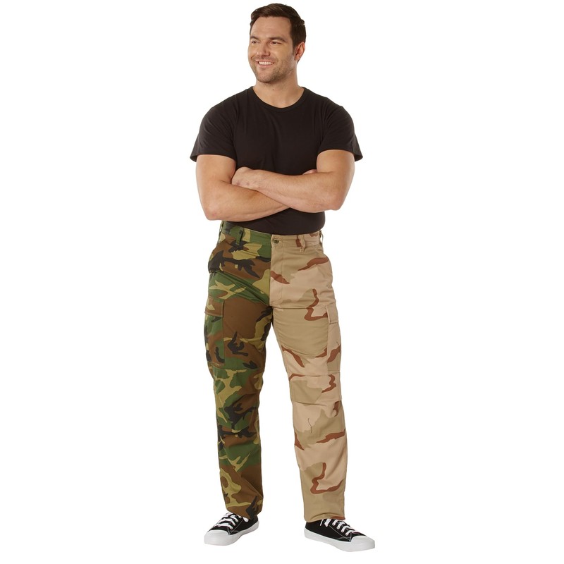 Rothco Two-Tone Camo Tactical BDU Pants - Rugged Outdoor Hiking