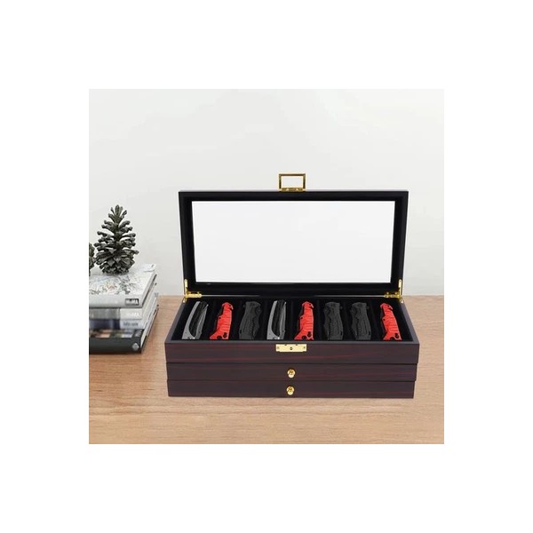 Unbranded 3-Tier Knife Display Case Organizer Knife Display Case Vintage