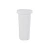 Rubbermaid Spring Top Lid Trash Can, 13-Gallon, White Plastic Wastebasket/Garbage
