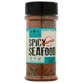 The Spice Lab Spicy Seafood Seasoning, Kosher, Gluten Free, 5.2 Ounce (Pack of 6)