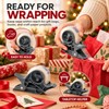 2-Piece Tape Dispenser Clips for Gift Wrapping – Gray ABS