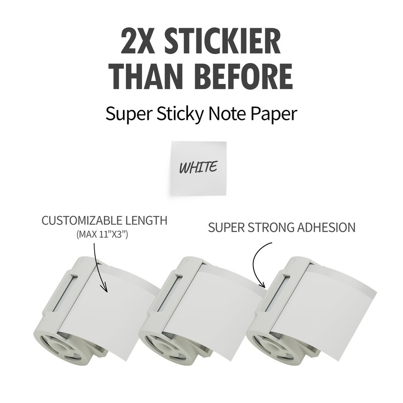 MANGOSLAB Nemonic AI Sticky Note Cartridge - Printable Sticker Paper