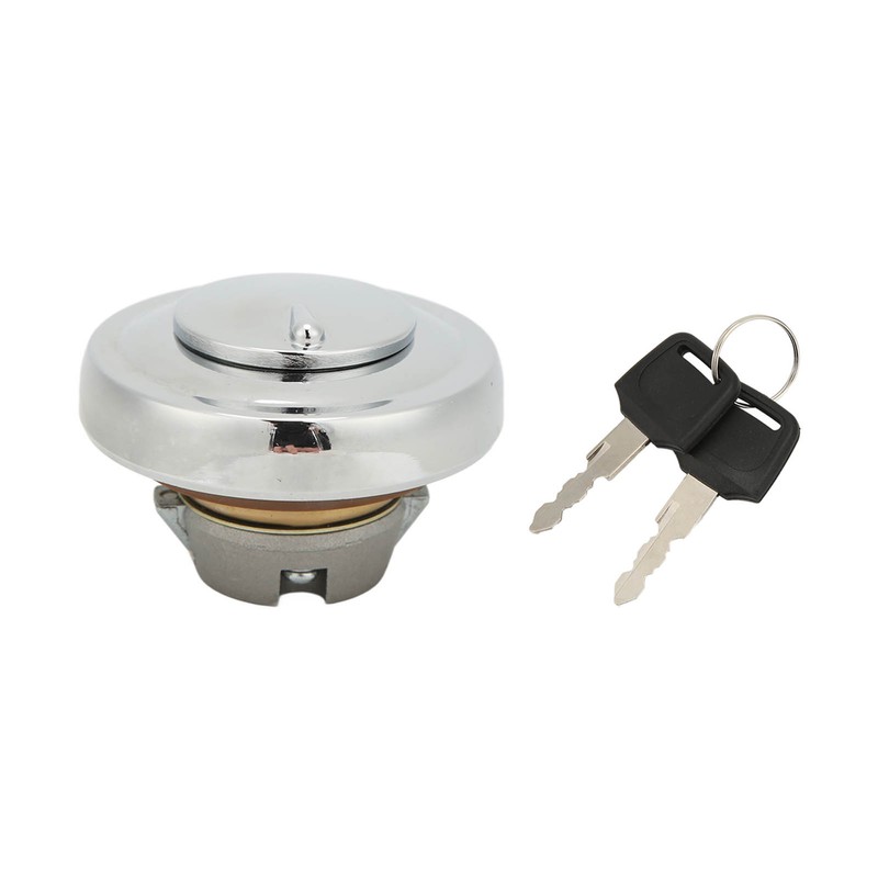 Motorcycle Fuel Tank Lock Cap with 2 Keys Aluminum Rustproof