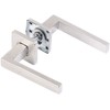 AGT Modern Door Fittings: Set of 2 Stainless Steel Door