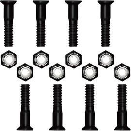 OMG! 7/8" 0.875" 22mm Skateboard Skateboard Deck & Truck Plus Screw Hardware Black