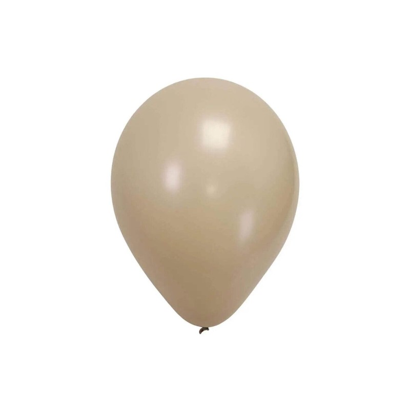 Sempertex Fashion Round Latex Balloons, White Sand, 12 cm (Pack