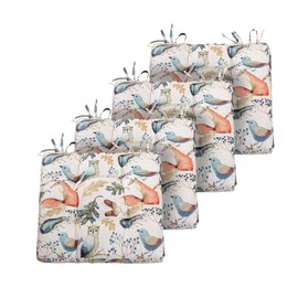 Greenland Home Triple-Cushioned Chair Pad, Set of 4, 18x18-inch (4), Willow 4 Count