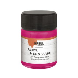 Kreul Fluorescent Acrylic Paint 50 ml fluorescent pink