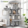 Globlazer Corner Cat Tree Tower for Indoor Cats, 51in Multi-Level