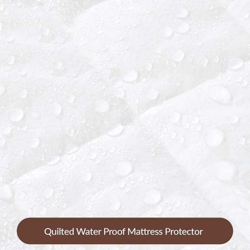 Quilted Waterproof mattress protector Small Double Bed - Super Absorbent