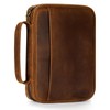 Carpetene Genuine Leather Bible Cover Cowhide Bible Case for Men