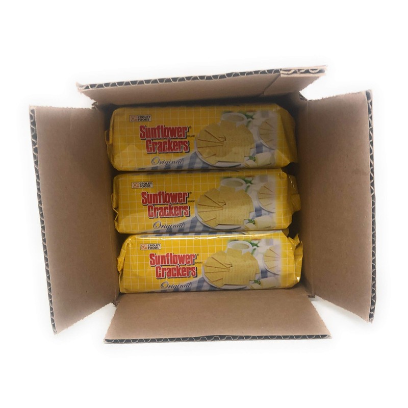 Croley Foods Sunflower Crackers Original 160g/5.7oz, 3 Pack