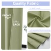 Simplebrand Sage Green Valance for Windows, Short Blackout Curtains for