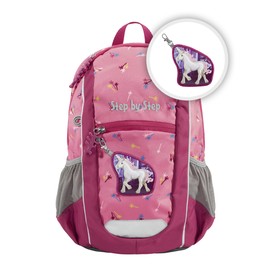 KIGA Maxi Backpack Set with Separate Inner Compartment, Ergonomic Mini Backpack with Height-Adjustable Chest Strap, for Nursery, Nursery and Leisure, from 3 Years, 10 L, Little Unicorn Nuala, Rucksack