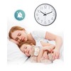 LATENO - Wall Clock for Standing or Hanging - Black