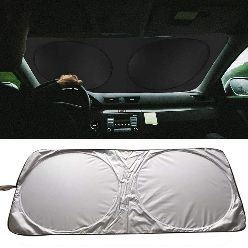 Car Windshield Sun Shade, Proxima Direct Sun Protector for Car