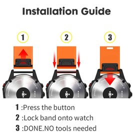 NotoCity Compatible Fenix 5X Band 26mm Width Soft Silicone Watch Strap for Fenix 8 51mm/Fenix 6X/Fenix 7X/Fenix 5X Plus/Fenix 6X Pro/Fenix 3/Fenix 3 HR/Tactix/Descent MK1/D2 Delta PX/D2 Charlie-Orange