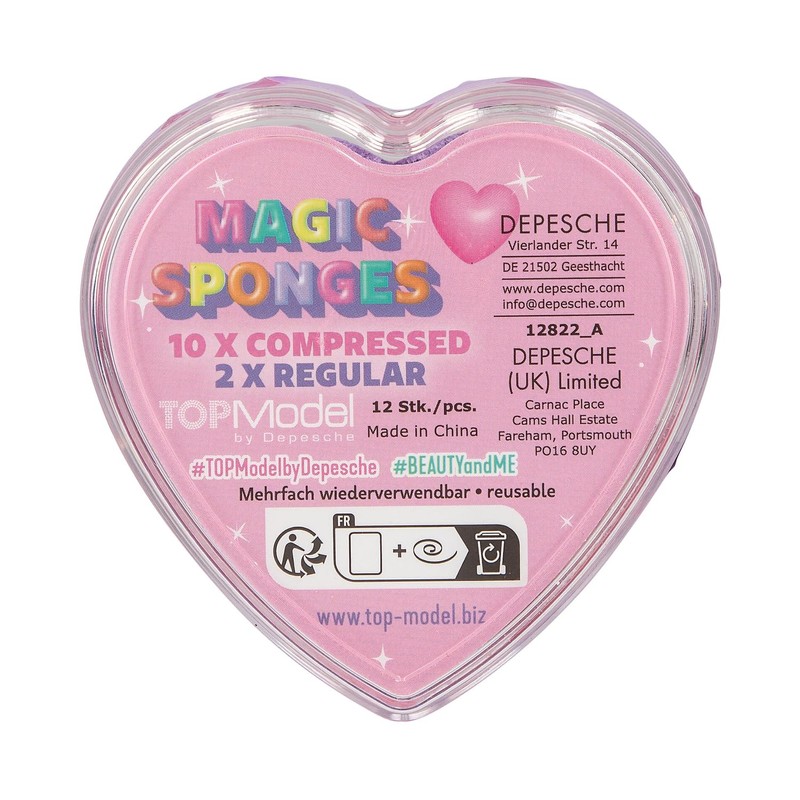 Depesche 12822 TOPModel Beauty and Me Magic Heart Sponge in
