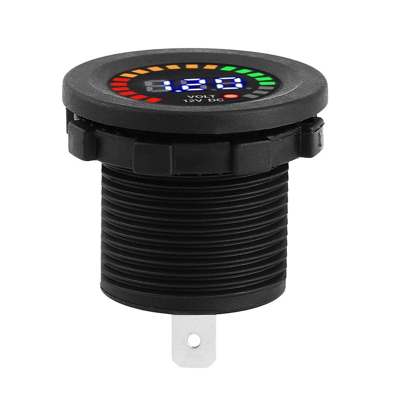 12 Volt Amp Meter Gauge, Akozon LED Voltmeter Ammeter, LED
