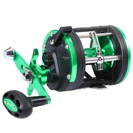 Sougayilang Trolling Reel, Smooth Powerful Boat Fishing Ocean Reel, Saltwater Level Wind Reels for Catfish, Musky, Sea Bass, Salmon-G30R