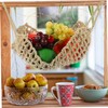 MAGICLULU 2pcs Hanging Basket Cotton Rope Basket Fruit Vegetable Decorative