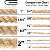 Golberg Natural Fiber Tan Manila Rope - (1/4 Inch x